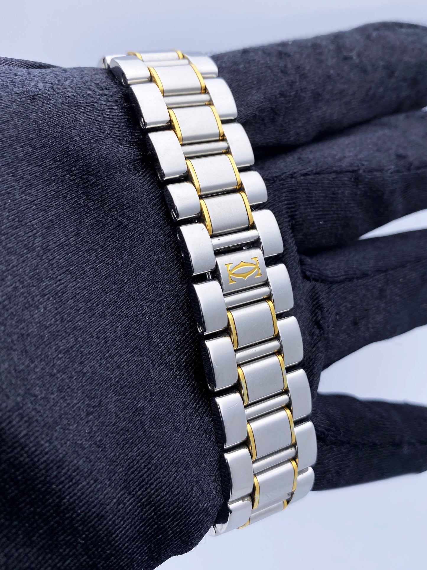 Cartier Must 21 W10074R6 Silver Dial Two-Tone Watch Box Papers - Wristwatch
