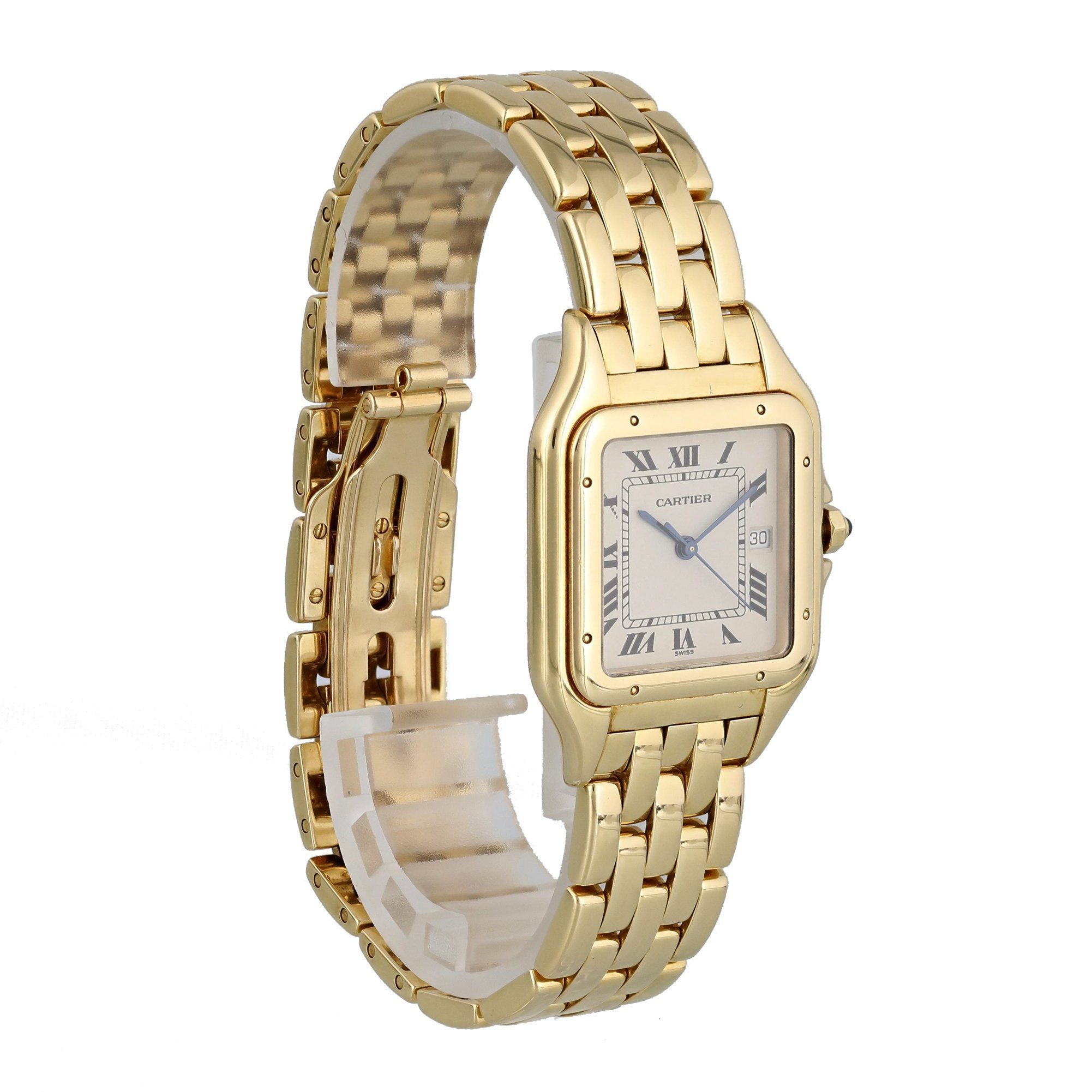 Cartier Panthere 1060 2 18k Yellow Gold Large Men's Watch | – Phigora
