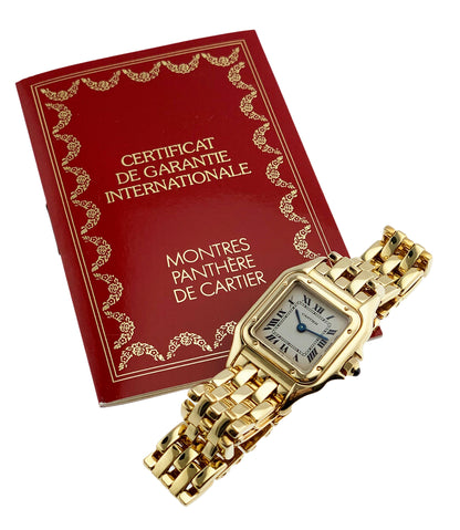 Cartier Panthere 107000M 18K Yellow Gold Ladies Watch Box & Papers - Wristwatch