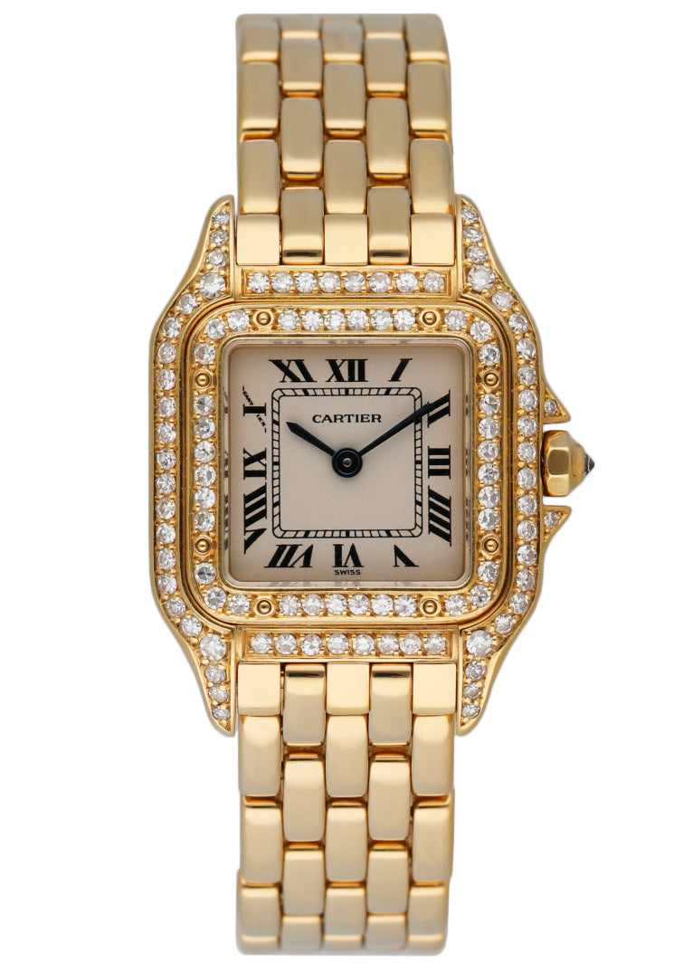 Cartier Panthere 1070/2 18K Yellow Gold Diamond Ladies Watch - Virtual