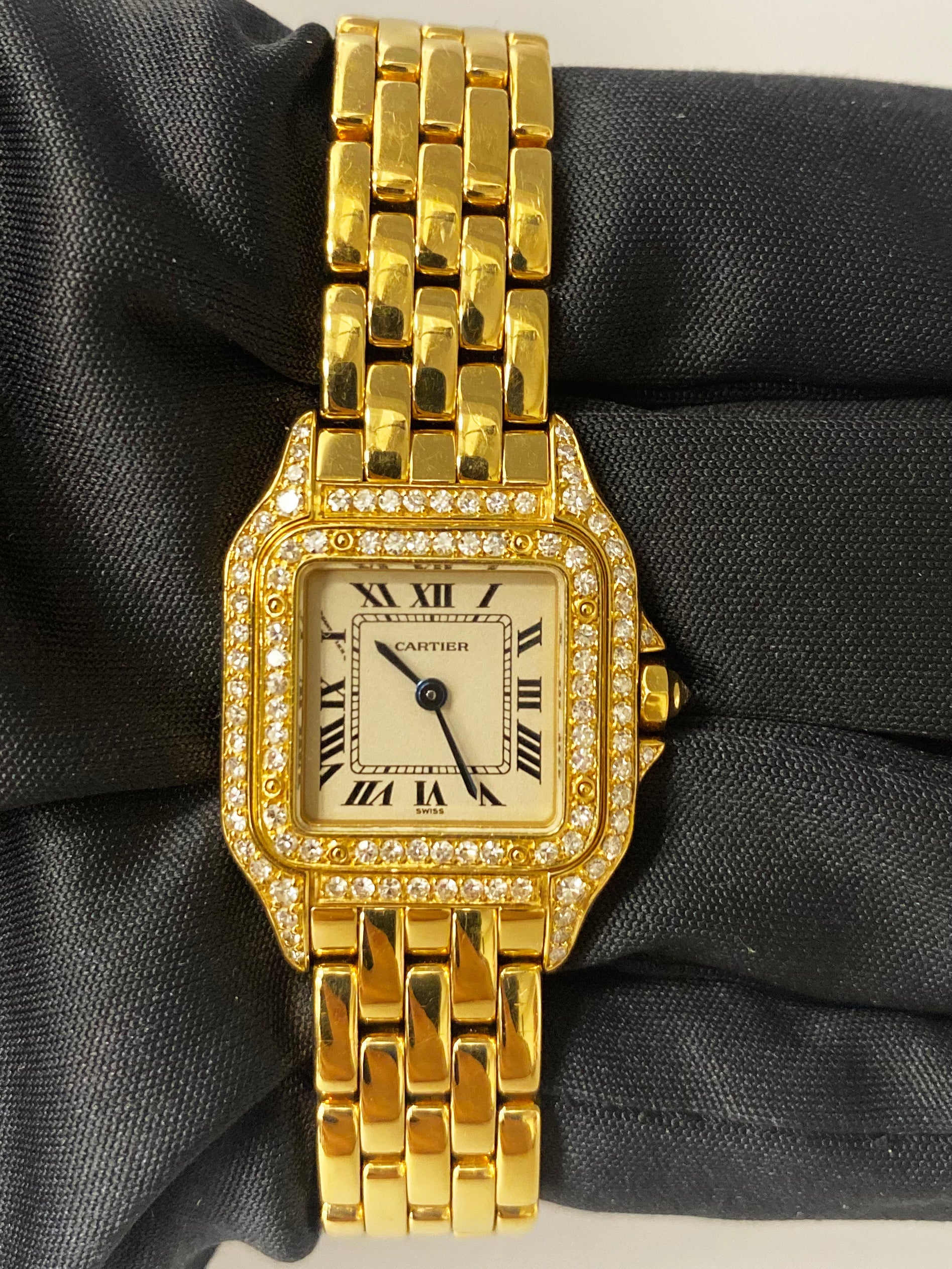 Cartier Panthere 1070/2 18K Yellow Gold Diamond Ladies Watch - Virtual