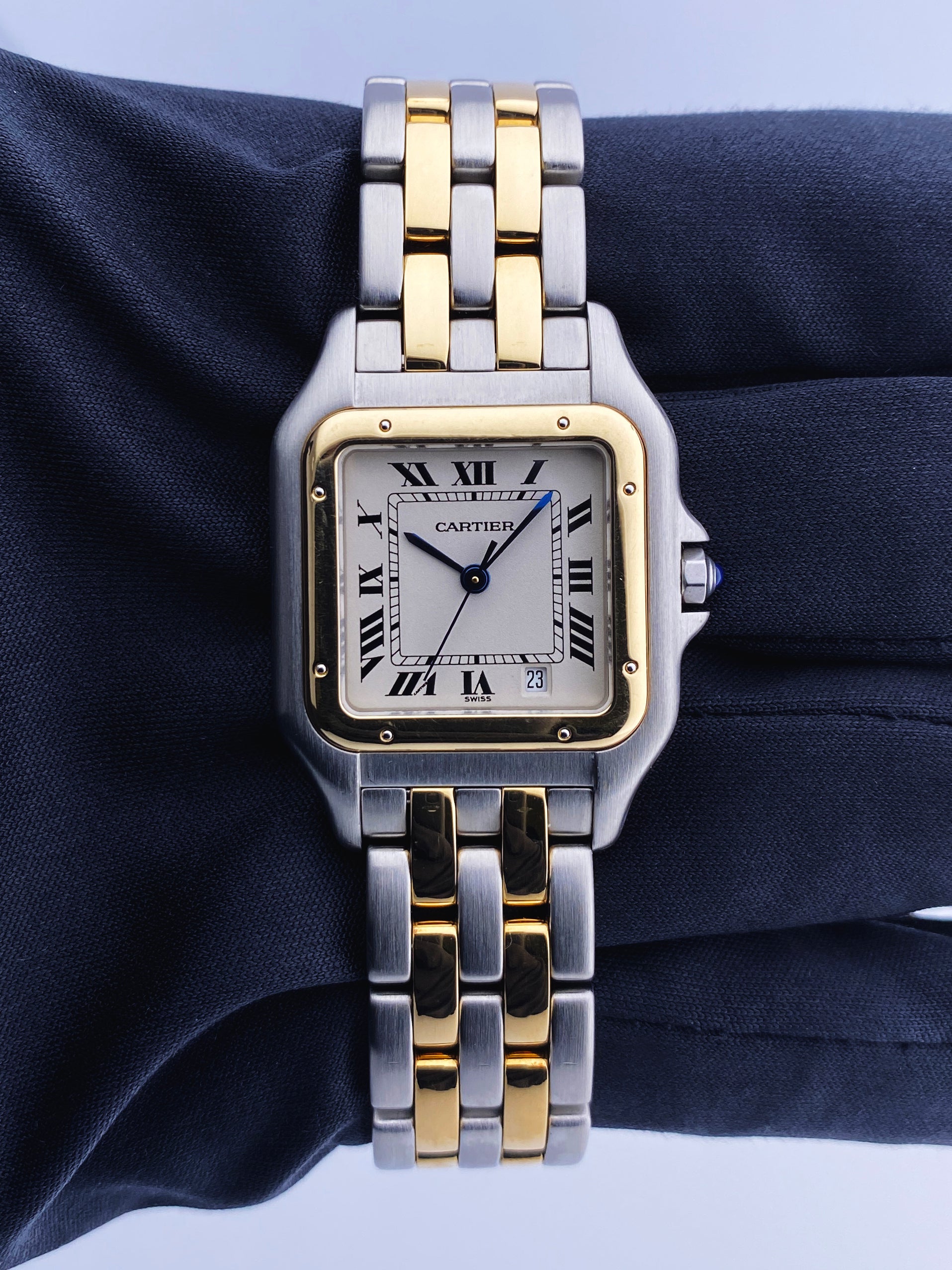 Cartier Panthere 1100 Midsize Two Tone Ladies Watch - Wristwatch