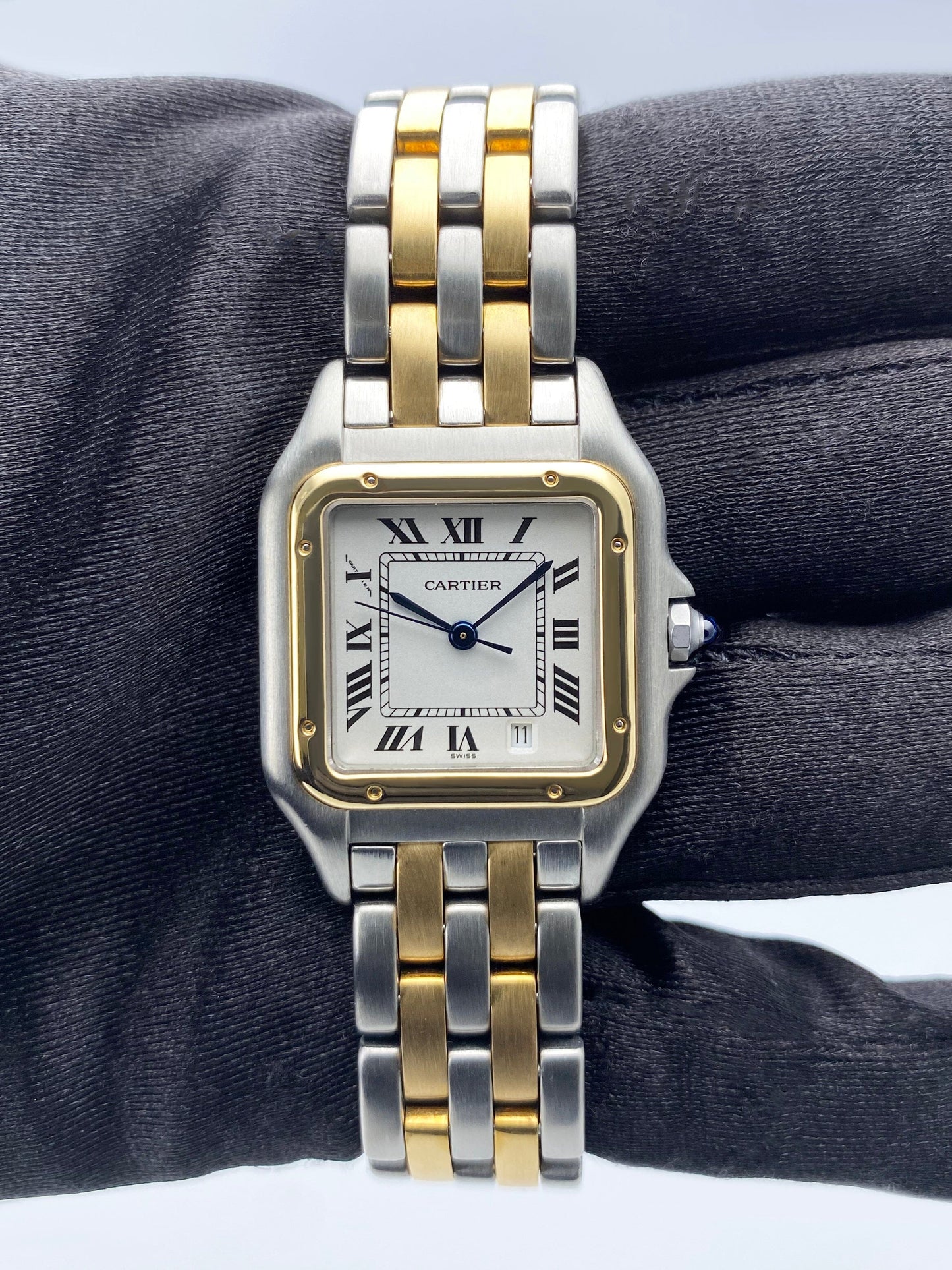 Cartier Panthere 110000R Midsize Two Row Ladies Watch - Watches
