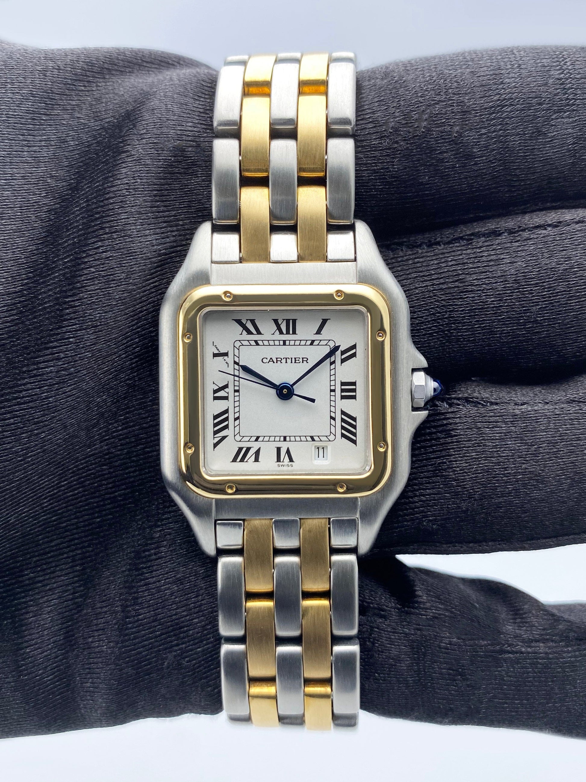 Cartier Panthere 110000R Midsize Two Row Ladies Watch - Watches