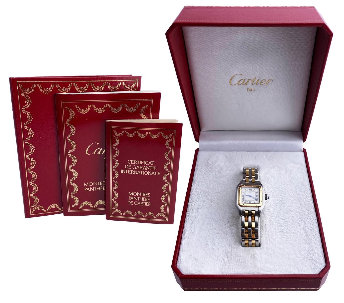 Cartier Panthere 1120 Two Rows Ladies Watch Box & Papers - Wristwatch