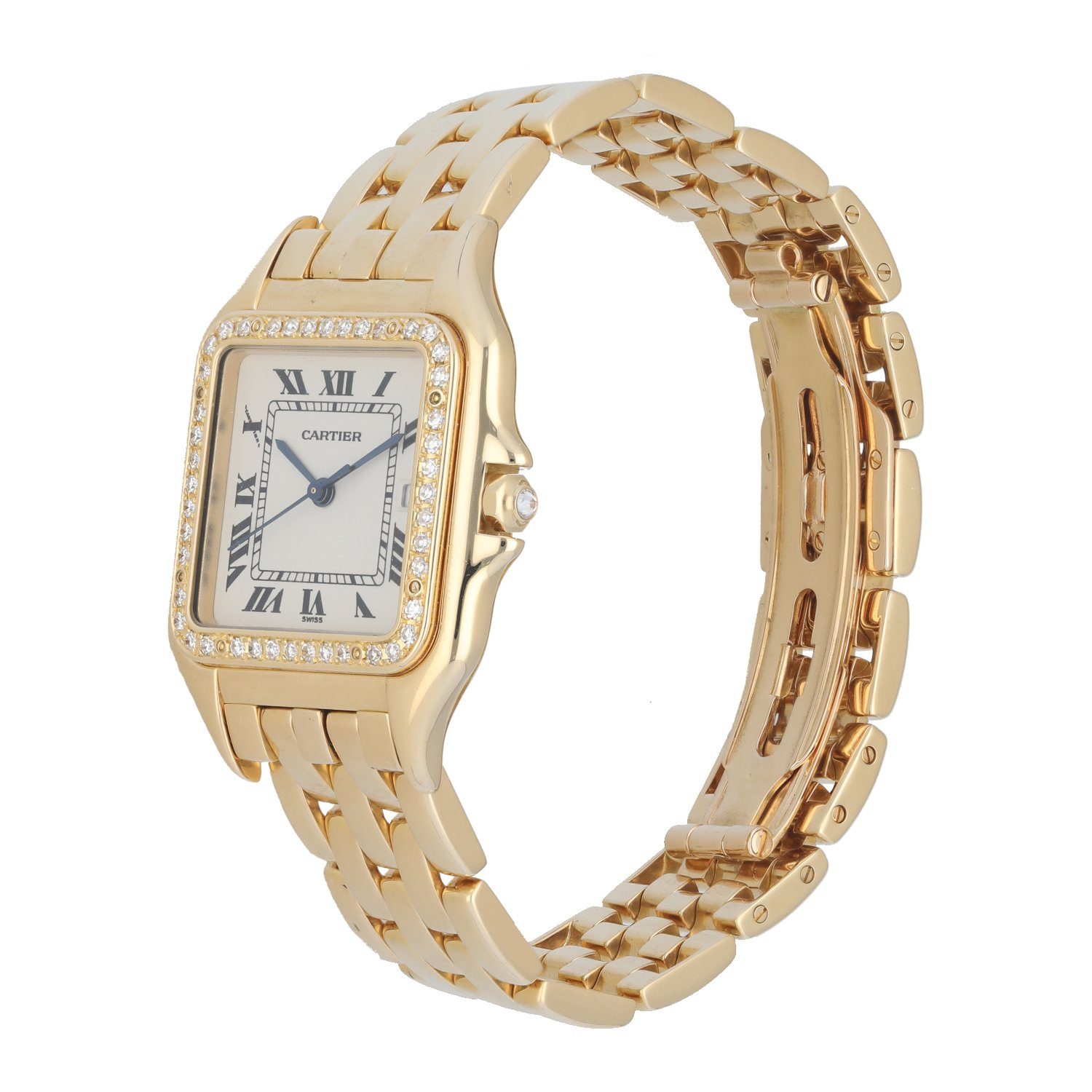 Cartier Panthere 127000M Yellow Gold Diamond Watch