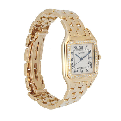 Cartier Panthere 127000M Yellow Gold Diamond Watch