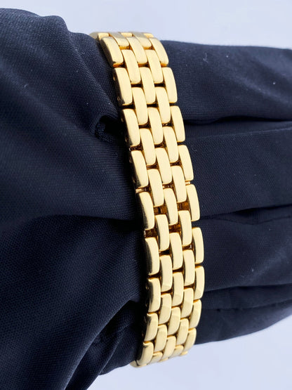Cartier Panthere 1280 18K Yellow Gold Diamonds Ladies Watch Box Papers - Virtual