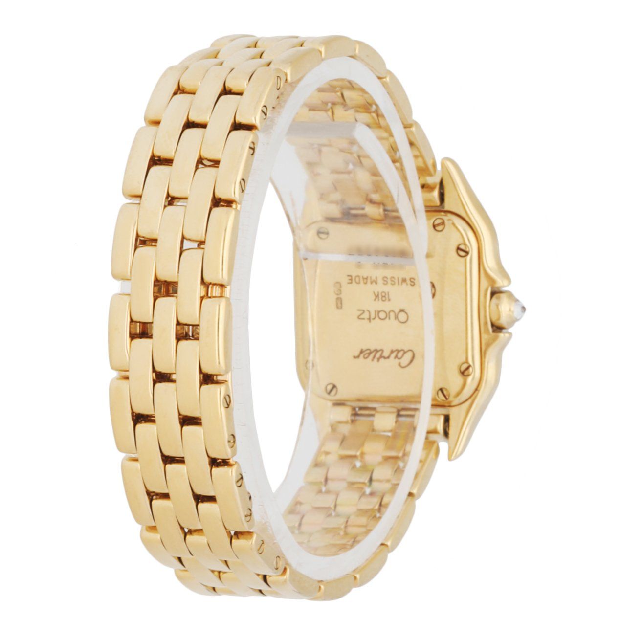 Cartier Panthere 1280 18K yellow Gold Diamonds Ladies Watch - Wristwatch