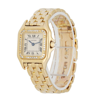 Cartier Panthere 1280 18K yellow Gold Diamonds Ladies Watch - Wristwatch