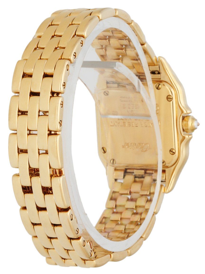Cartier Panthere 1280-2 18K yellow Gold Diamonds Ladies Watch Box & Papers