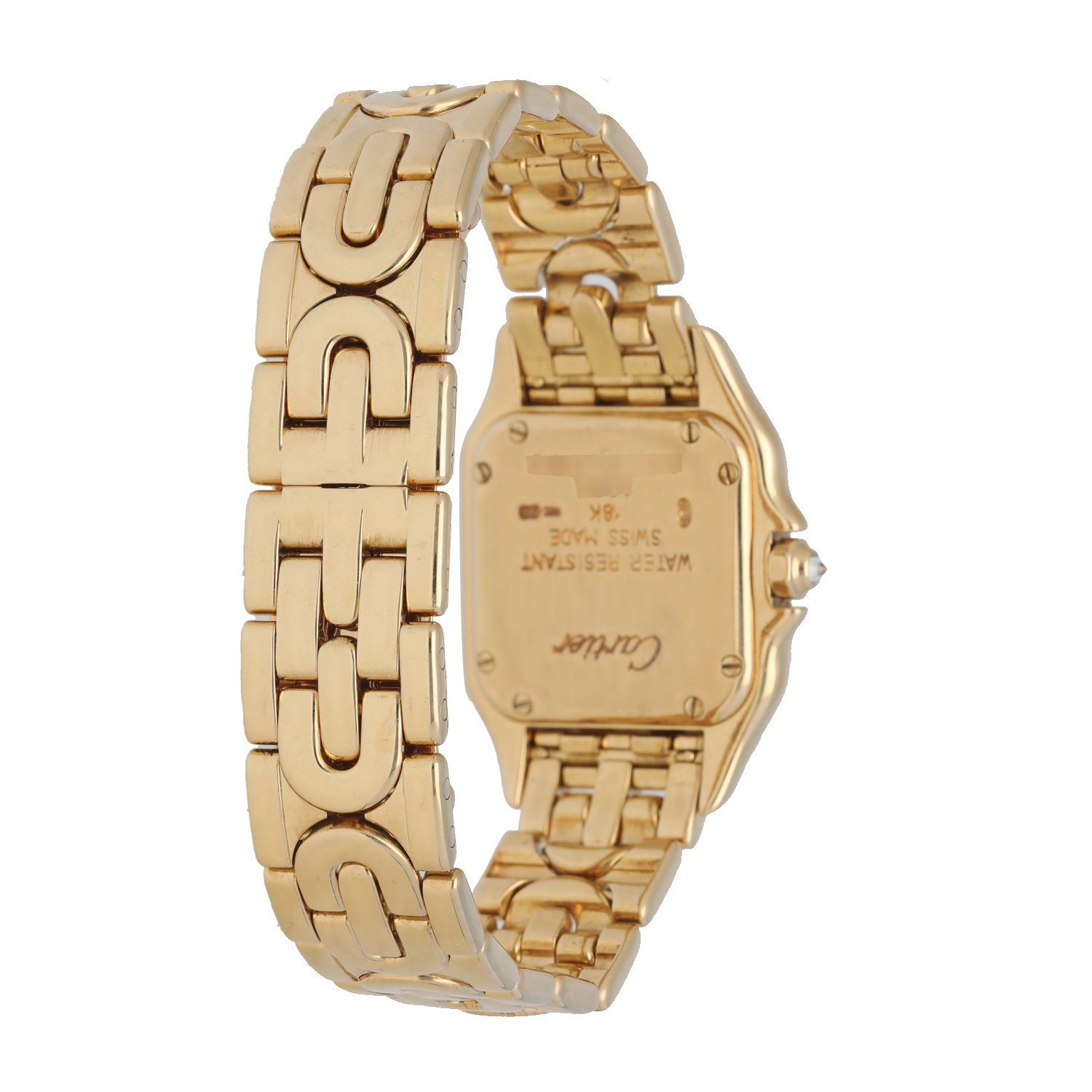 Cartier Panthere 1280 MOP Sunrise Dial Yellow Gold Ladies Diamond Watch - Virtual