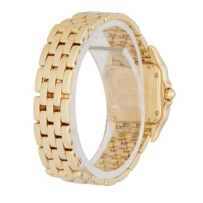 Cartier Panthere 128000M 18K Yellow Gold Ladies Diamonds Watch Box & Paper - Wristwatch
