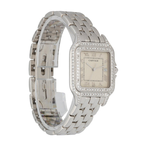 Cartier Panthere 1650/2 Diamond Dial 18K White Gold Watch
