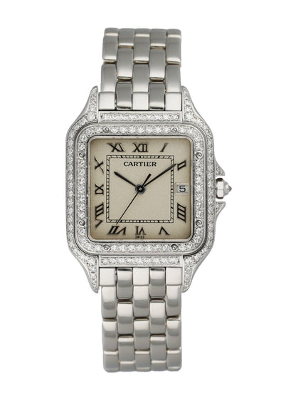 Cartier Panthere 1650/2 Diamond Dial 18K White Gold Watch