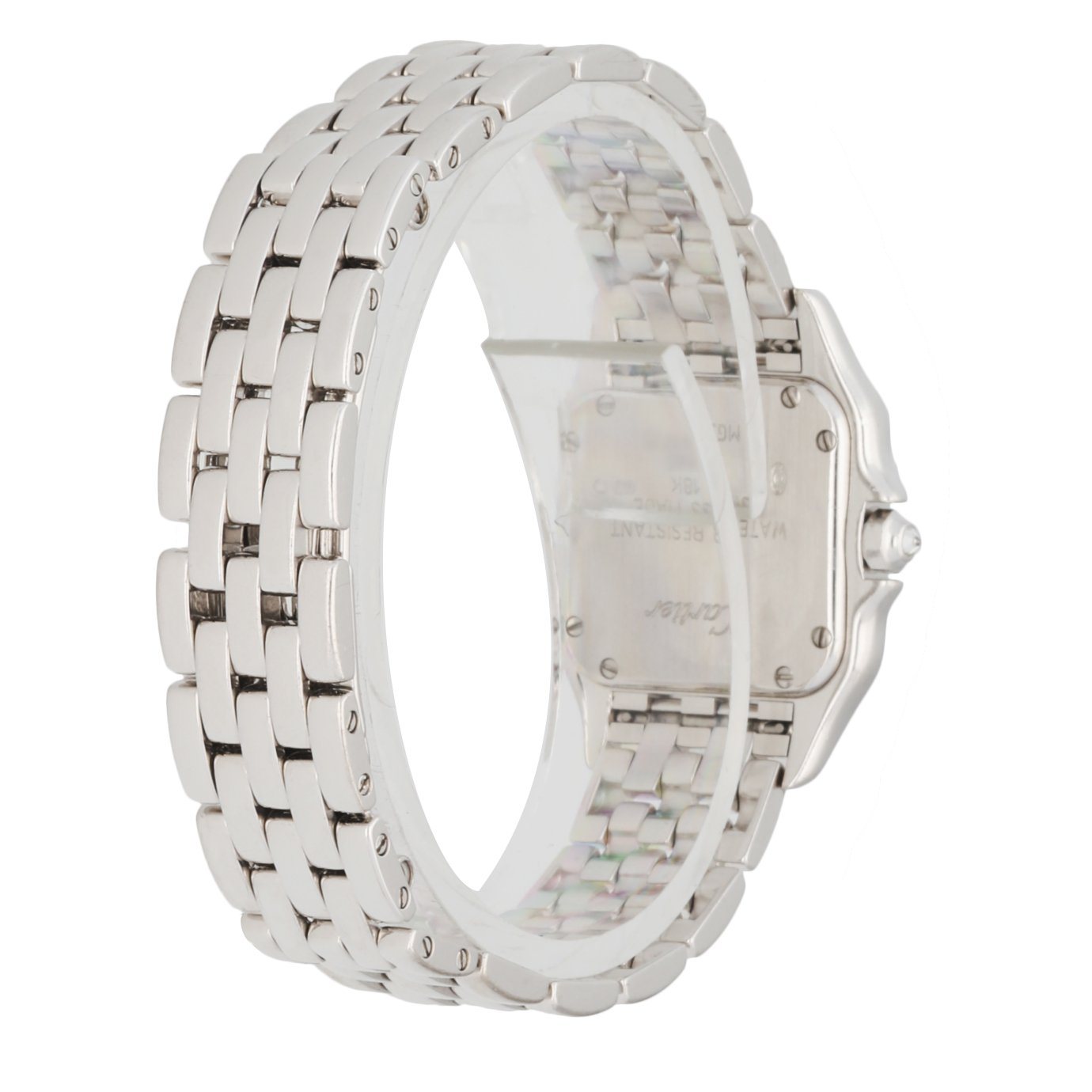 Cartier Panthere 1660 18K White Gold Diamond Anniversary Logo Ladies Watch - Virtual