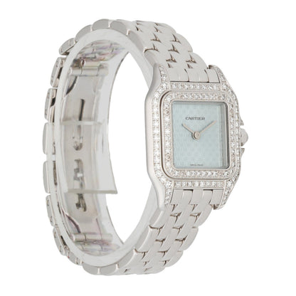 Cartier Panthere 1660 18K White Gold Diamond Anniversary Logo Ladies Watch - Virtual