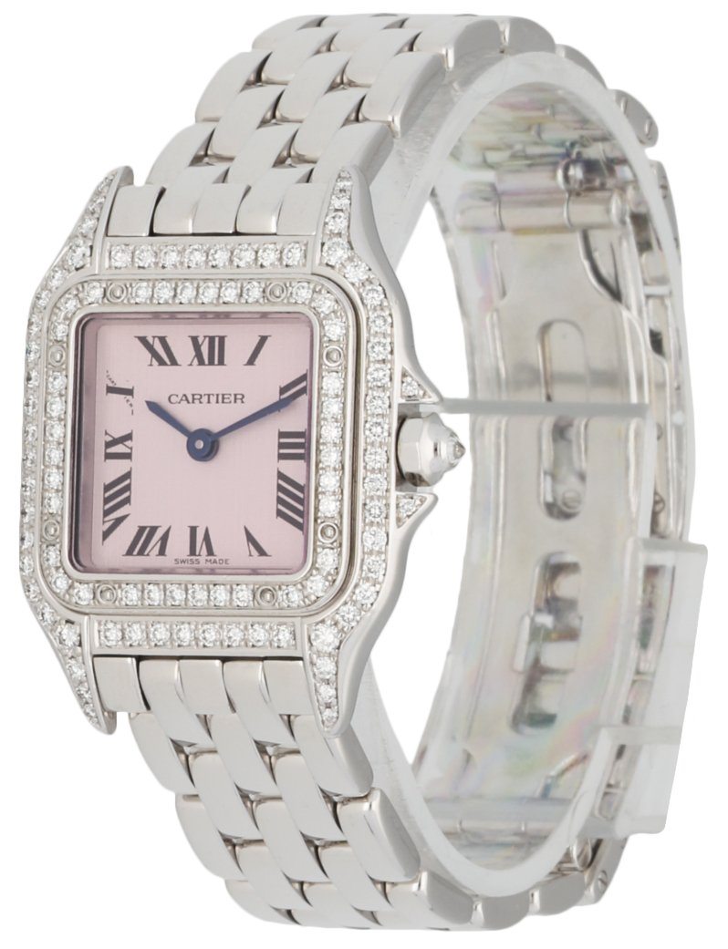 Cartier Panthere WF3259F3/1660 18K White Gold Diamond Ladies Watch - Virtual