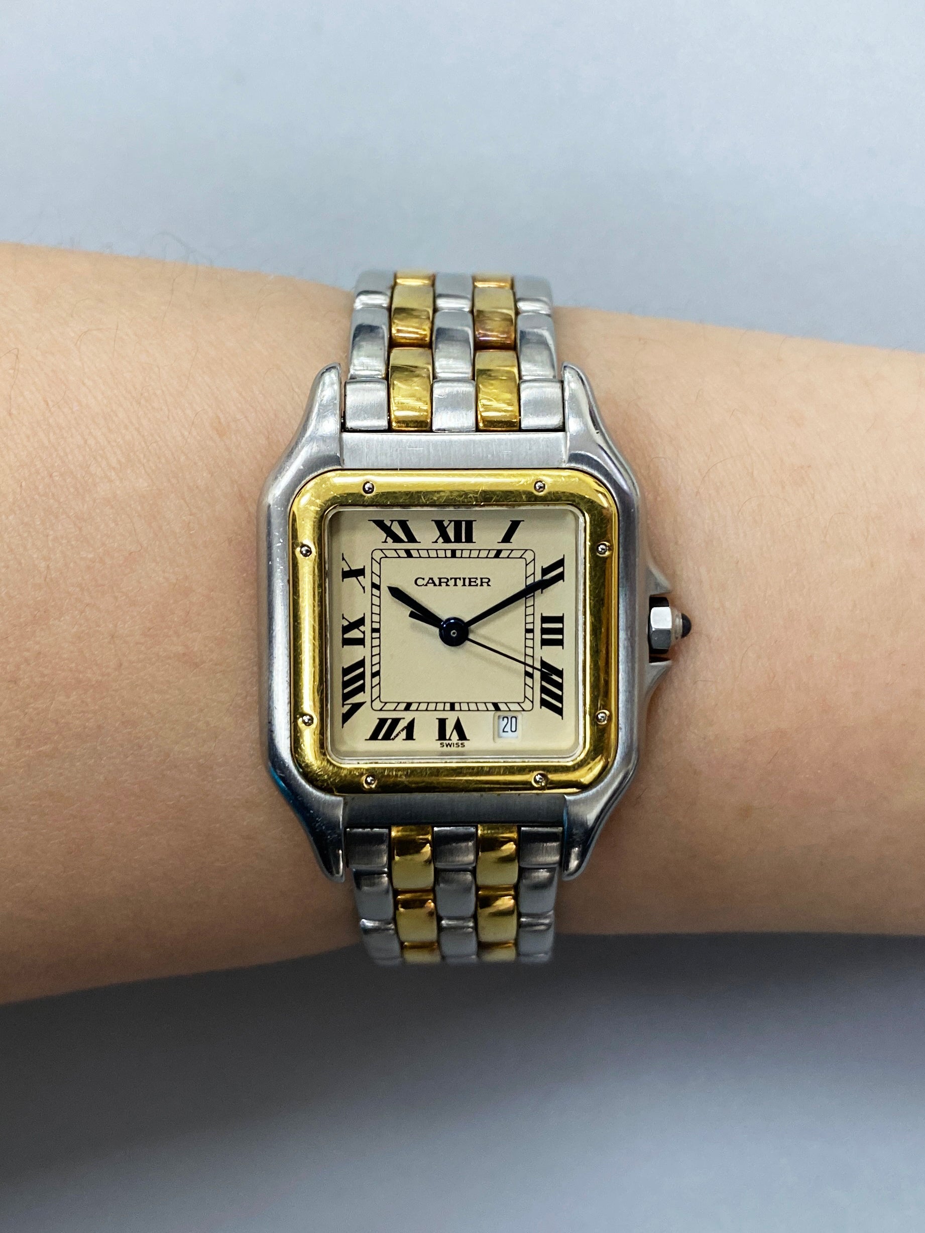 Cartier Panthere 183949 Two Row Midsize Ladies Watch