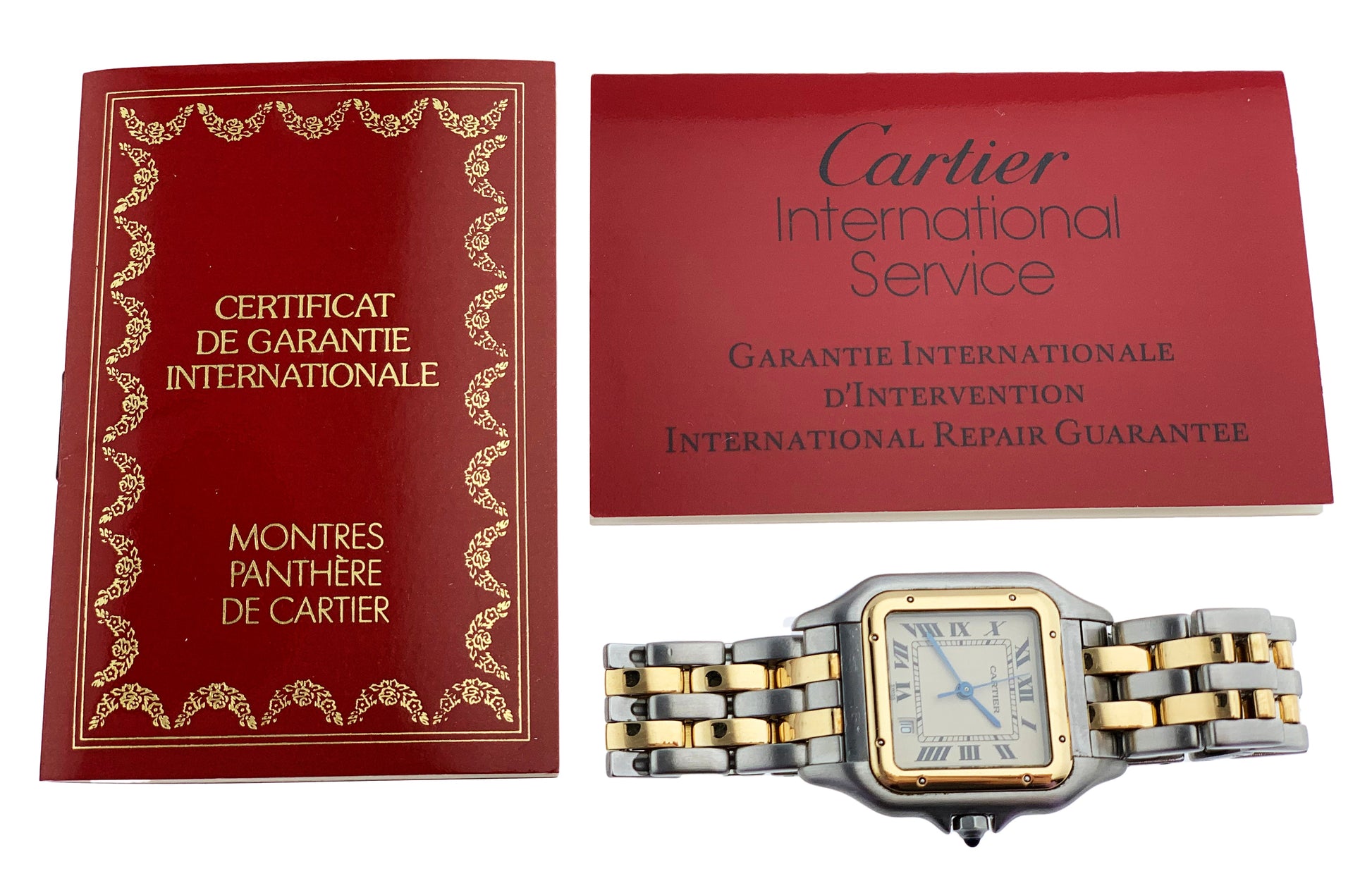 Cartier Panthere 187949C Two Rows Midsize Ladies Watch Box & Papers - Wristwatch