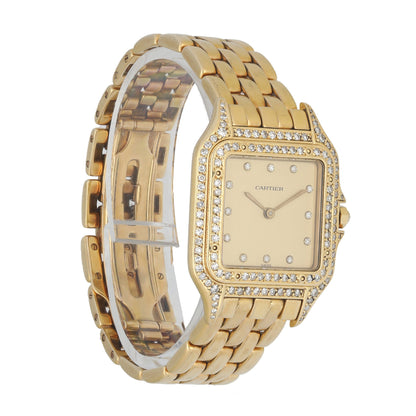 Cartier Panthere 18K Yellow Gold Diamond Dial & Bezel - Virtual