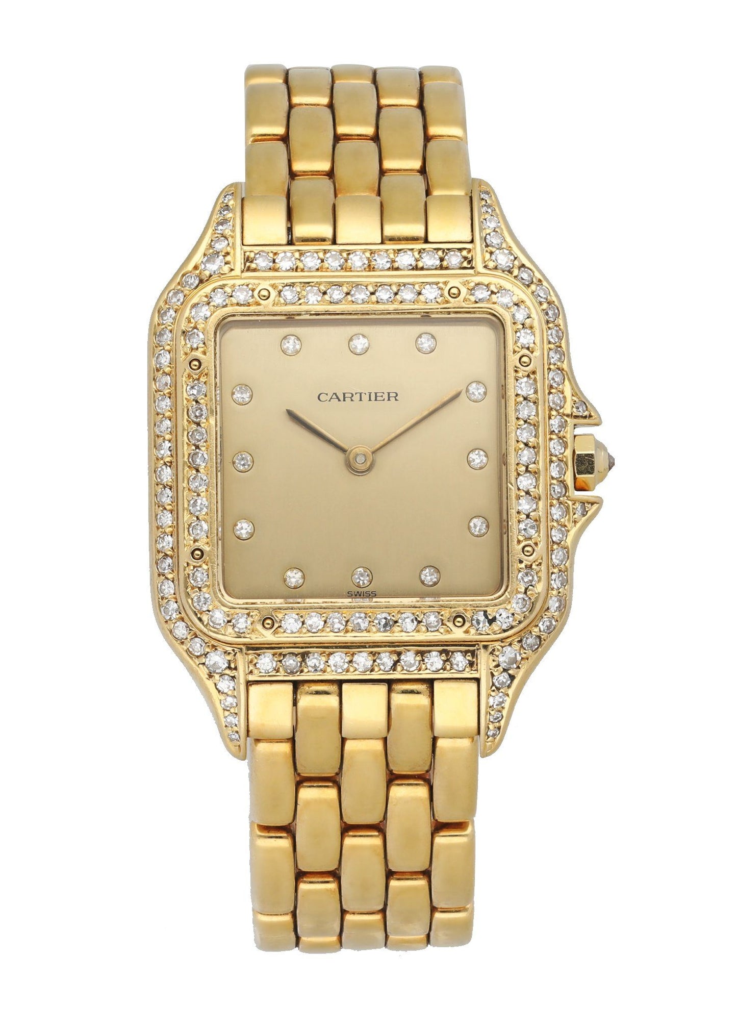 Cartier Panthere 18K Yellow Gold Diamond Dial & Bezel - Virtual