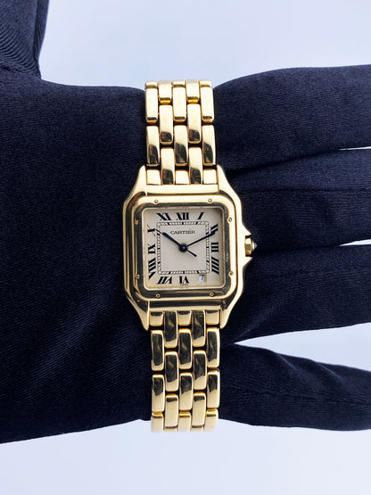 Cartier Panthere 18k Yellow Gold Midsize Ladies Watch