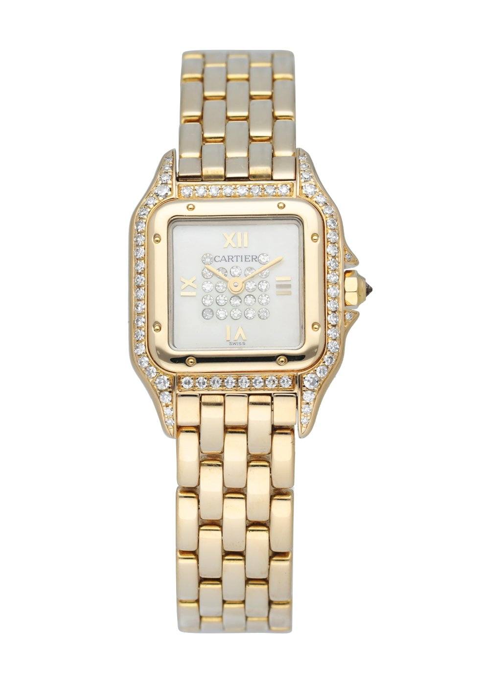 Cartier Panthere 8057915 18k Yellow Gold & Diamonds Ladies watch.