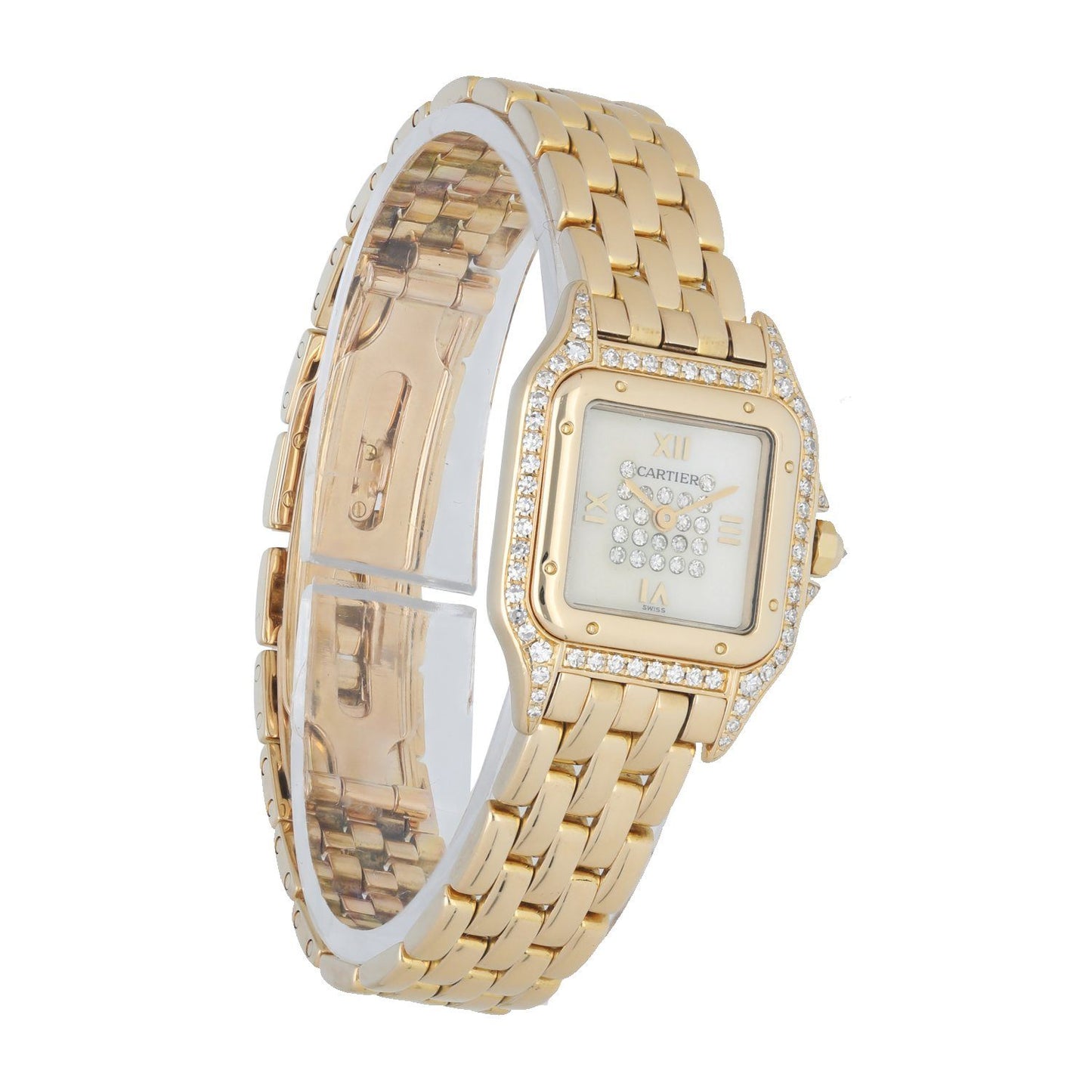 Cartier Panthere 8057915 18k Yellow Gold & Diamonds Ladies watch.