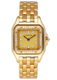 Cartier Panthere 8057915 18K Yellow Gold & Diamonds Set Ladies Watch - Wristwatch