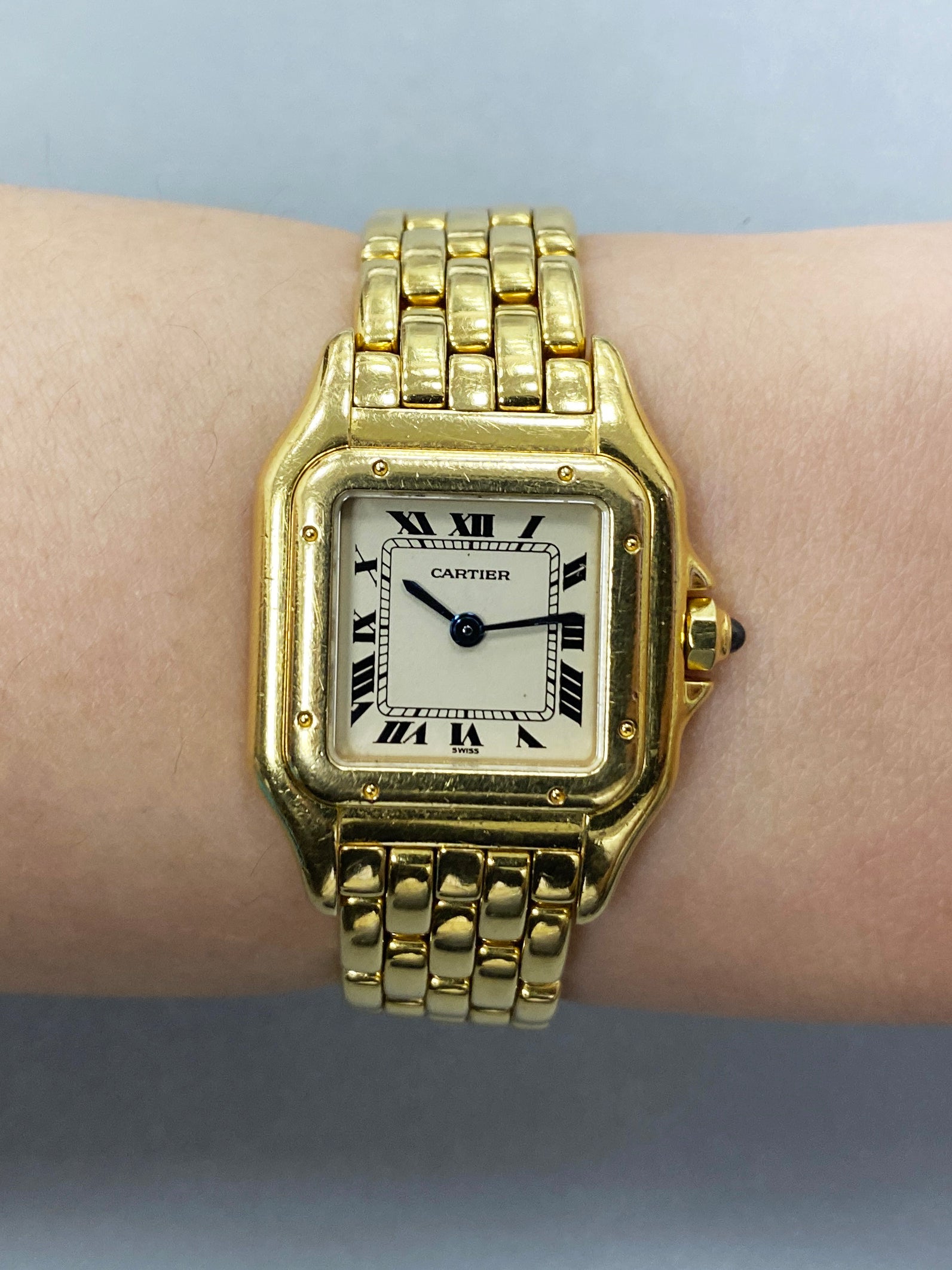 Cartier Panthere 8057929 18K Yellow Gold Ladies Watch - Wristwatch