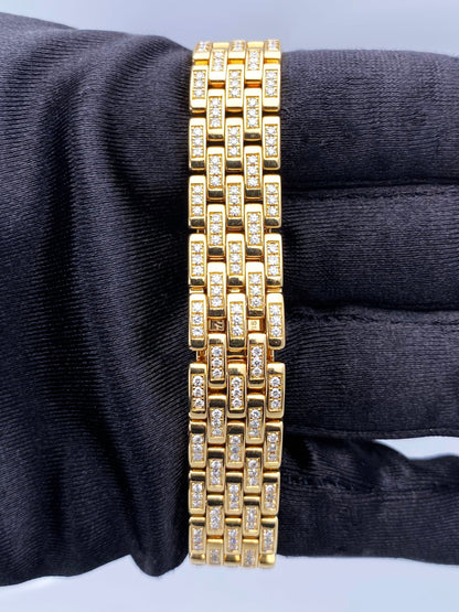 Cartier Panthere 866919 18K Yellow Gold & Diamond Ladies Watch Box Papers