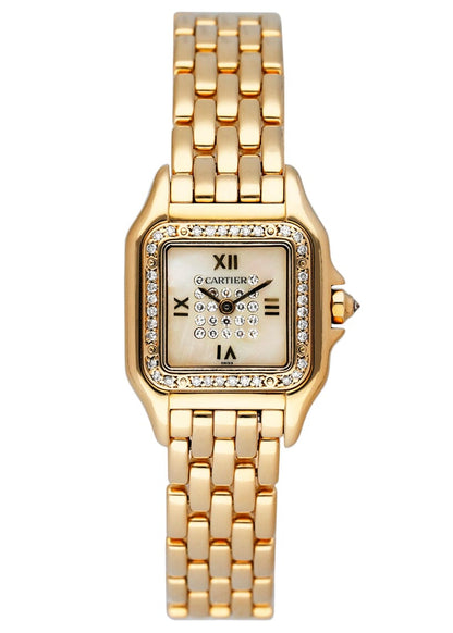 Cartier Panthere 8691 MOP Diamond Dial Ladies Watch - Watches