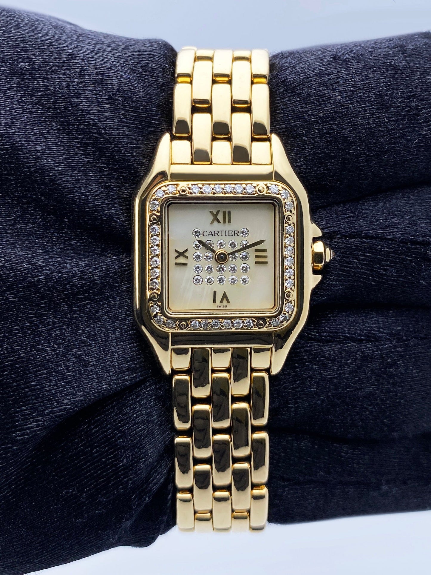 Cartier Panthere 8691 MOP Diamond Dial Ladies Watch - Watches