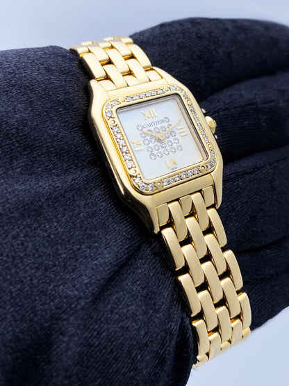 Cartier Panthere 8691 MOP Diamond Dial Ladies Watch - Watches
