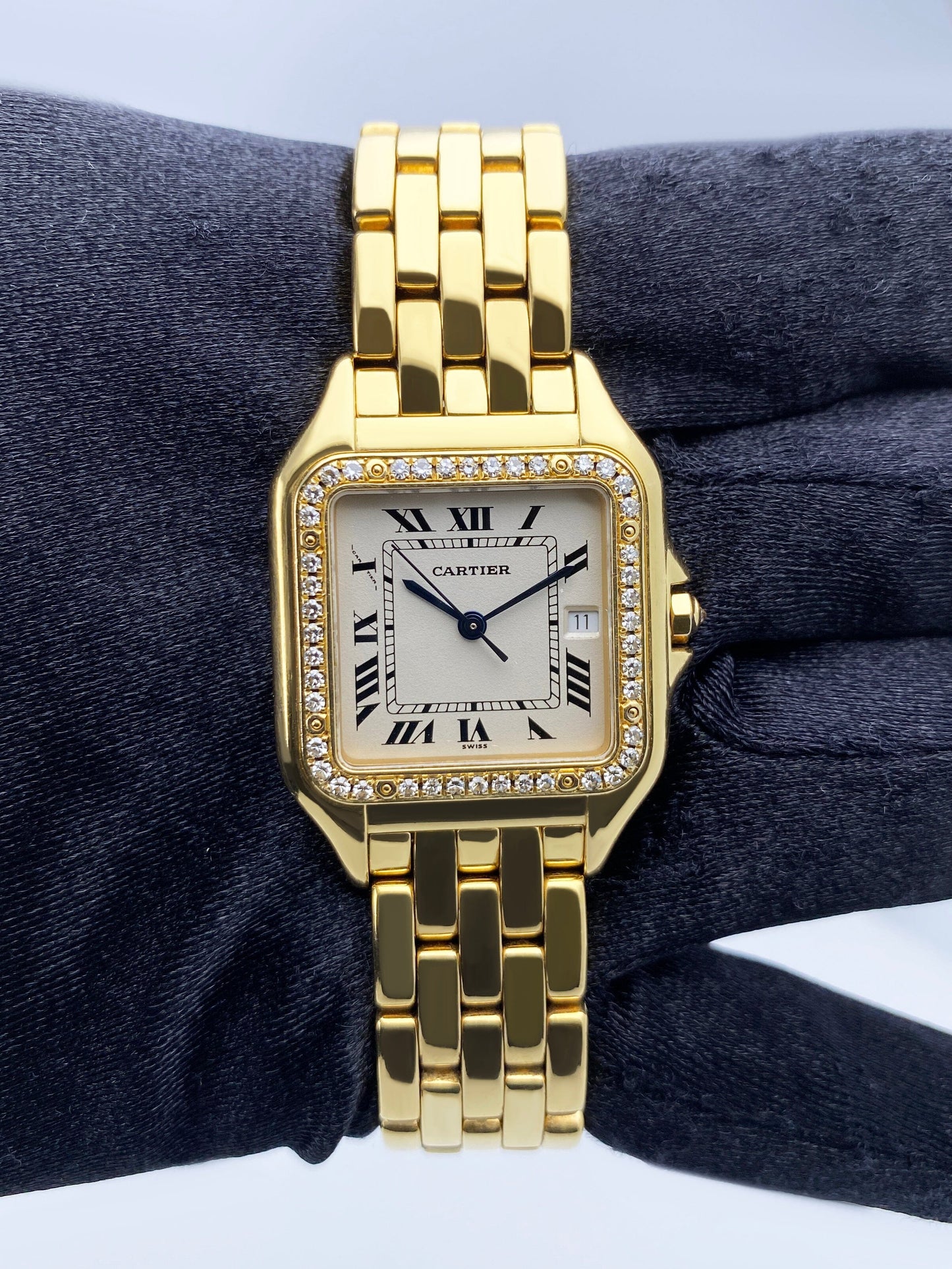 Cartier Panthere 88369 Diamond Bezel Ladies Watch - Wristwatch