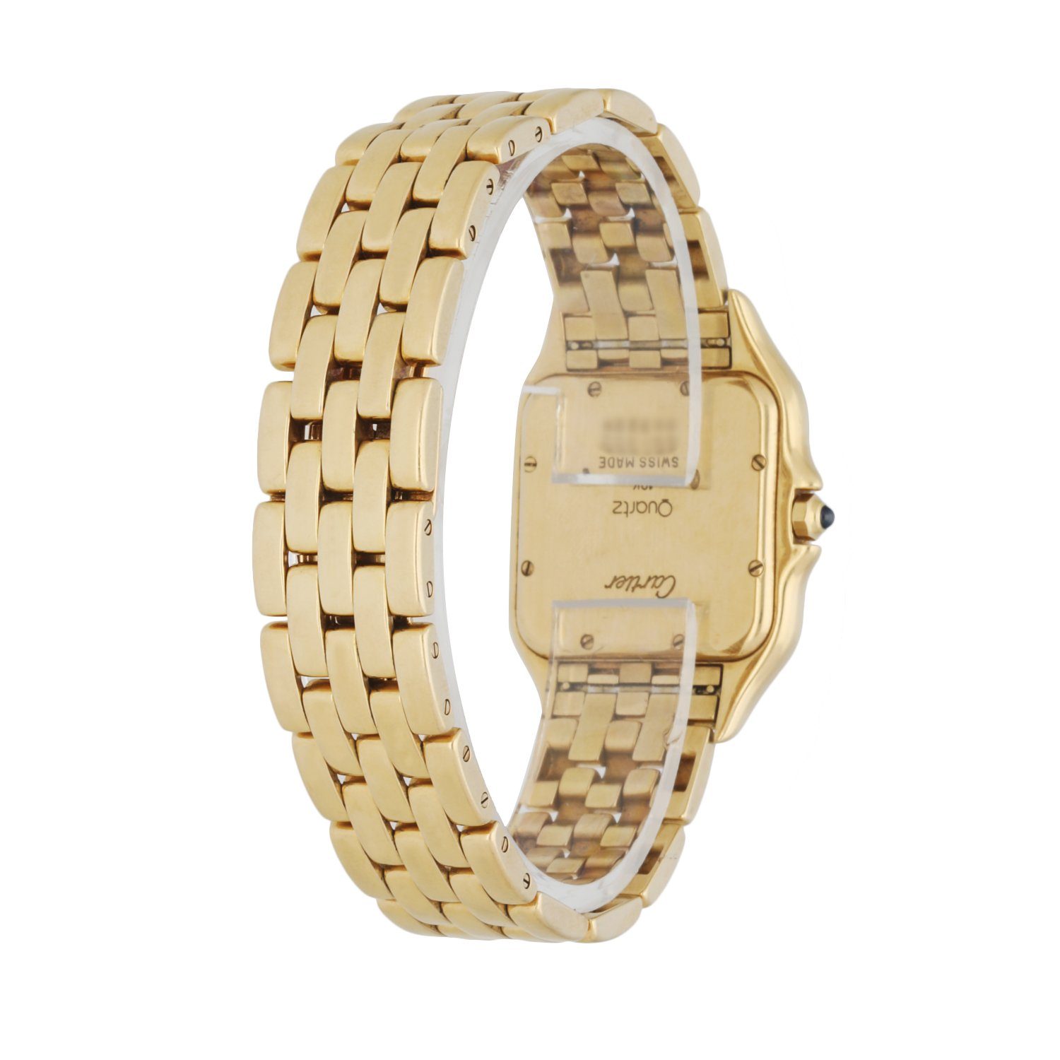 Cartier Panthere 887968 18k Yellow Gold Large Man’s Watch - Wristwatch
