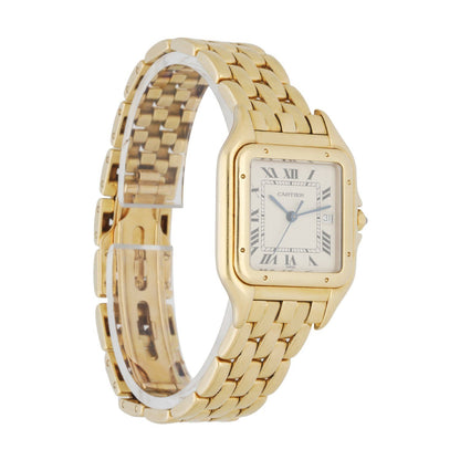 Cartier Panthere 887968 18k Yellow Gold Large Man’s Watch - Wristwatch
