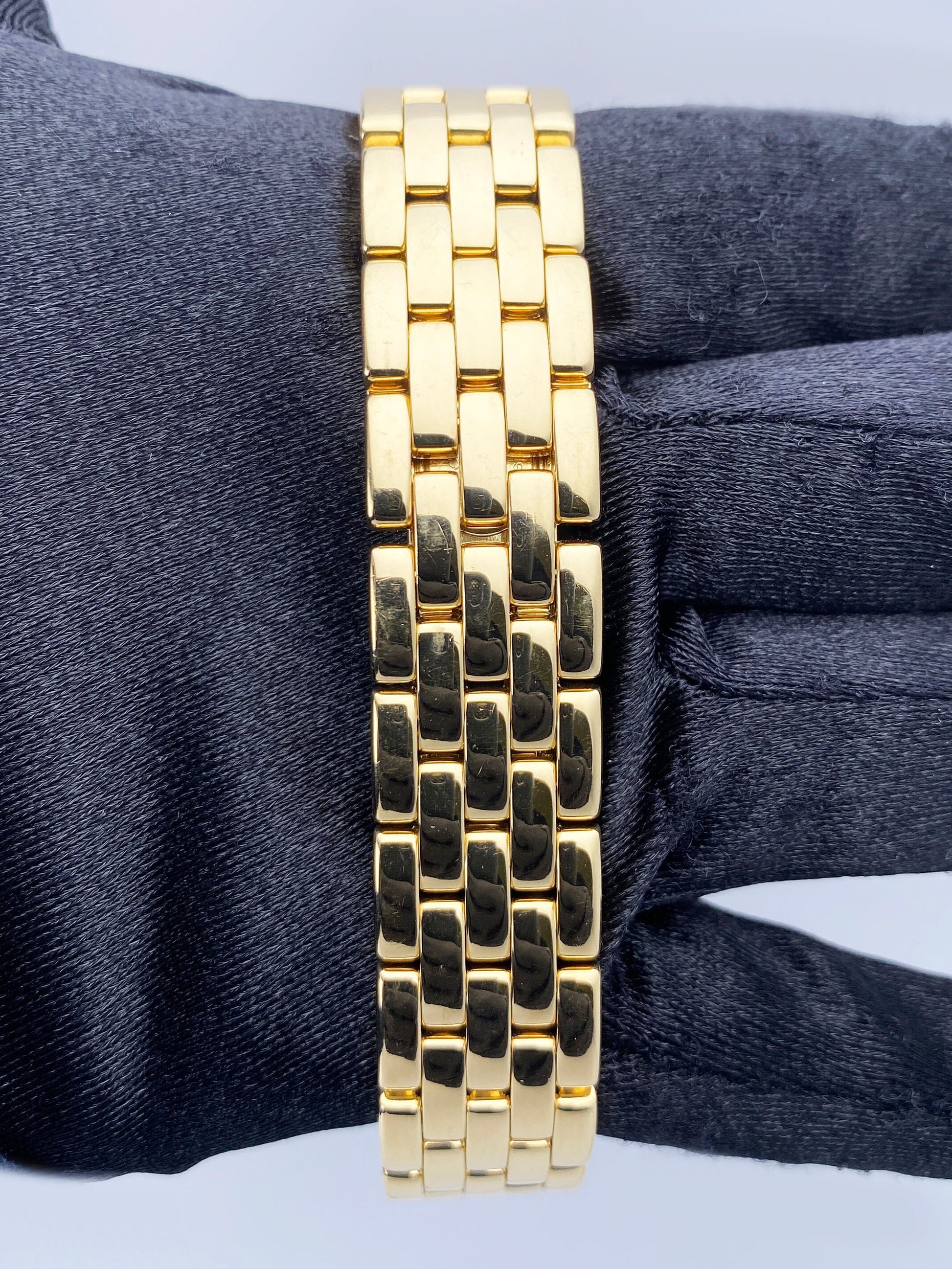 Cartier Panthere 887968 18K Yellow Gold Mens Watch Box And Papers - Wristwatch