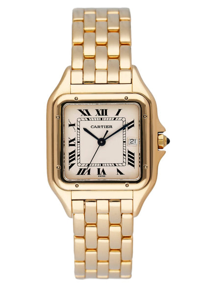Cartier Panthere 887968 18K Yellow Gold Mens Watch Box And Papers - Wristwatch