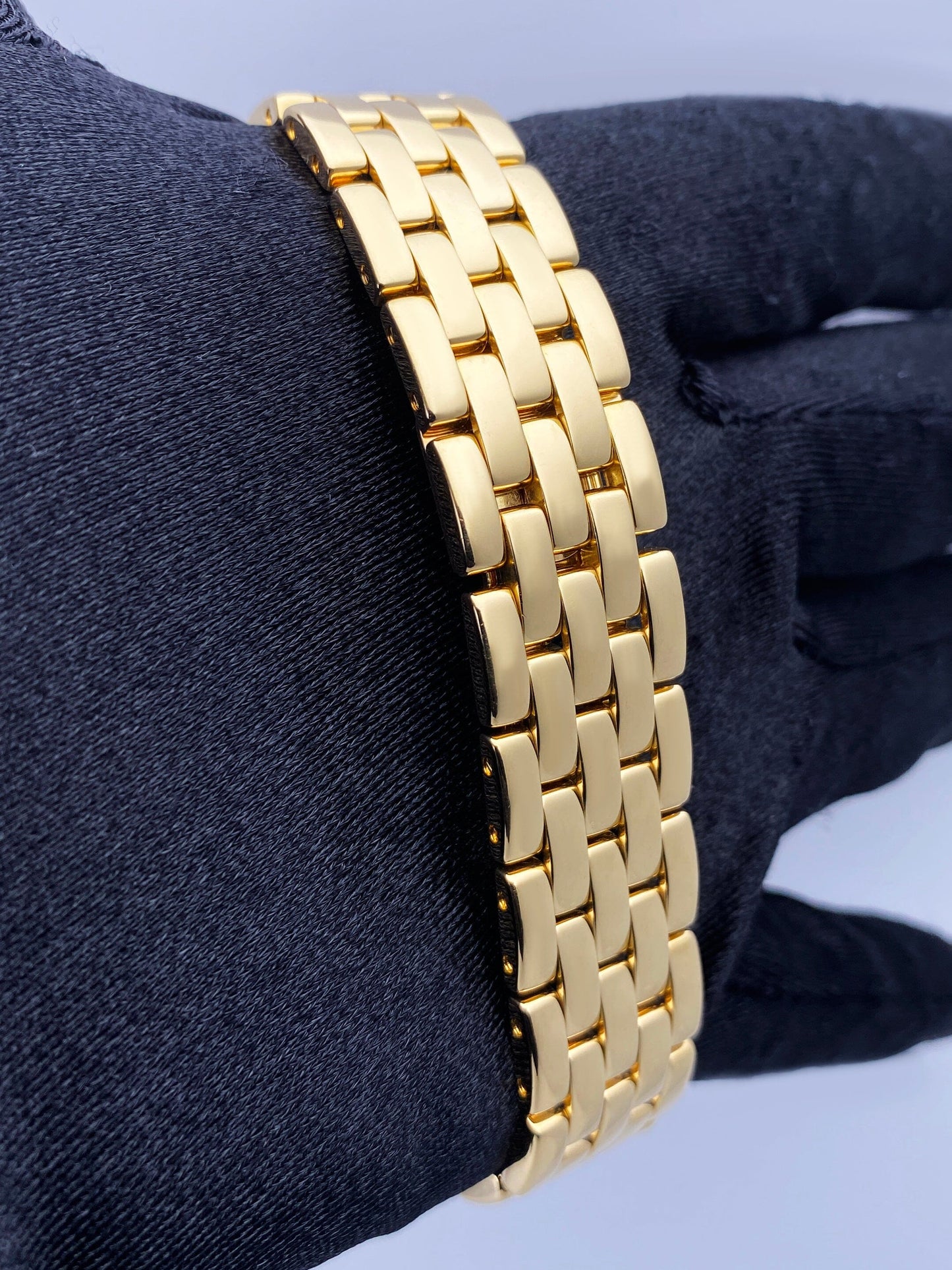 Cartier Panthere 887968 18K Yellow Gold Mens Watch Box And Papers - Wristwatch