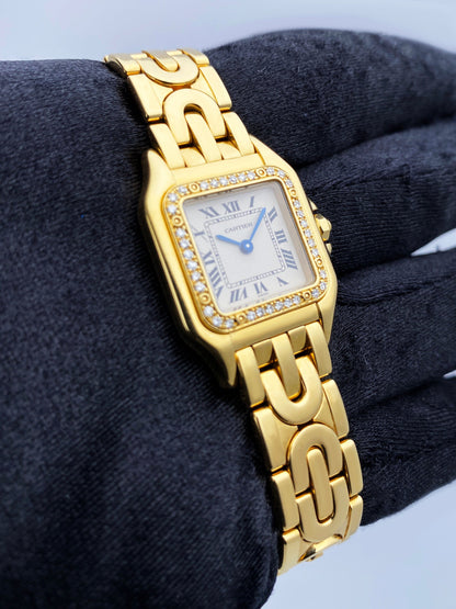 Cartier Panthere Art Deco WF3070N3 Diamond Ladies Watch - Wristwatch