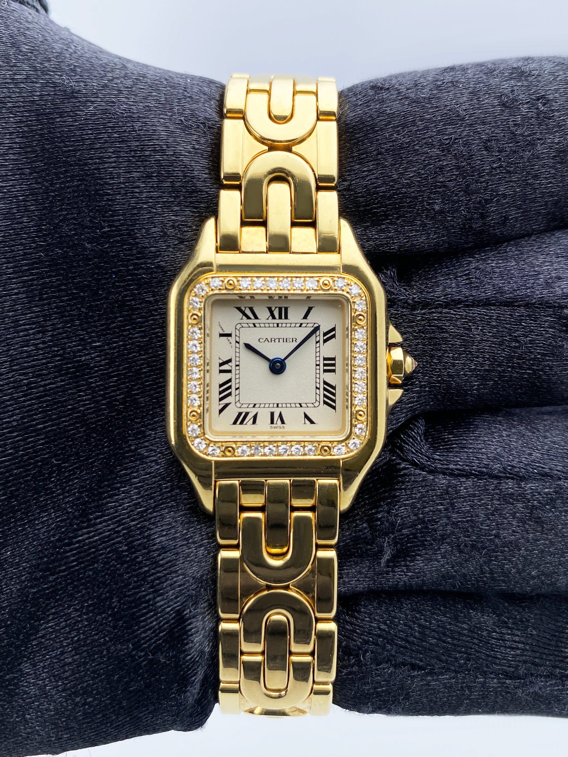 Cartier Panthere Art Deco WF3070N3 Diamond Ladies Watch - Wristwatch