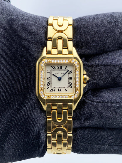 Cartier Panthere Art Deco WF3070N3 Diamond Ladies Watch - Wristwatch