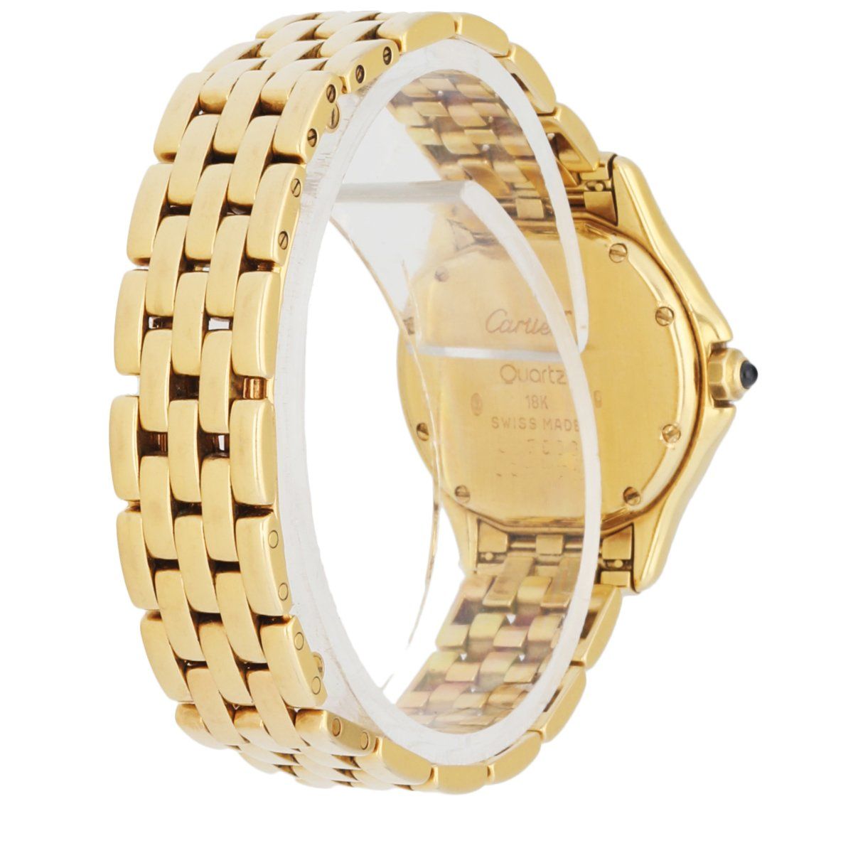 Cartier Panthere Cougar 887906 18k Yellow Gold Ladies Watch - Wristwatch