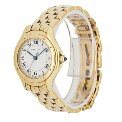 Cartier Panthere Cougar 887906 18k Yellow Gold Ladies Watch - Wristwatch