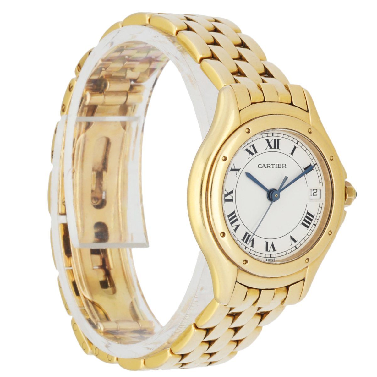 Cartier Panthere Cougar 887906 18k Yellow Gold Ladies Watch - Wristwatch