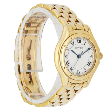 Cartier Panthere Cougar 887906 18k Yellow Gold Ladies Watch - Wristwatch