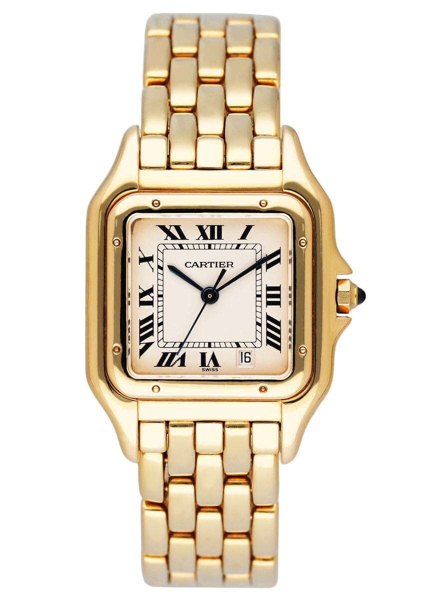 Cartier Panthere GGC98010 Yellow Gold Midsize Ladies Watch Box Papers
