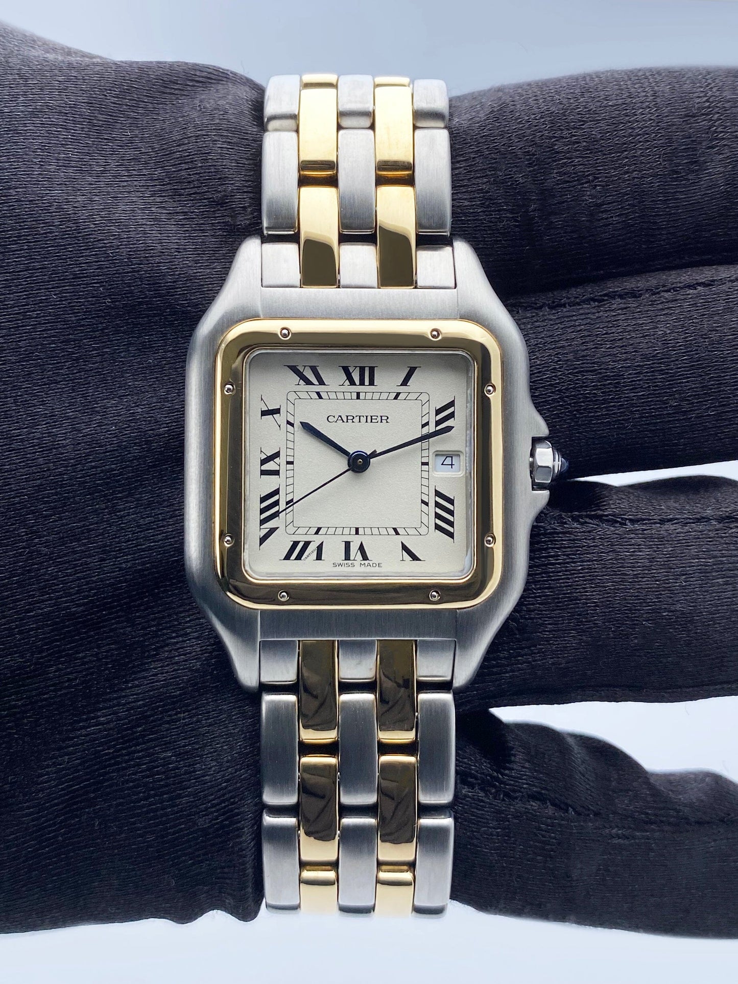 Cartier Panthere Jumbo Two Row Mens Watch - Wristwatch